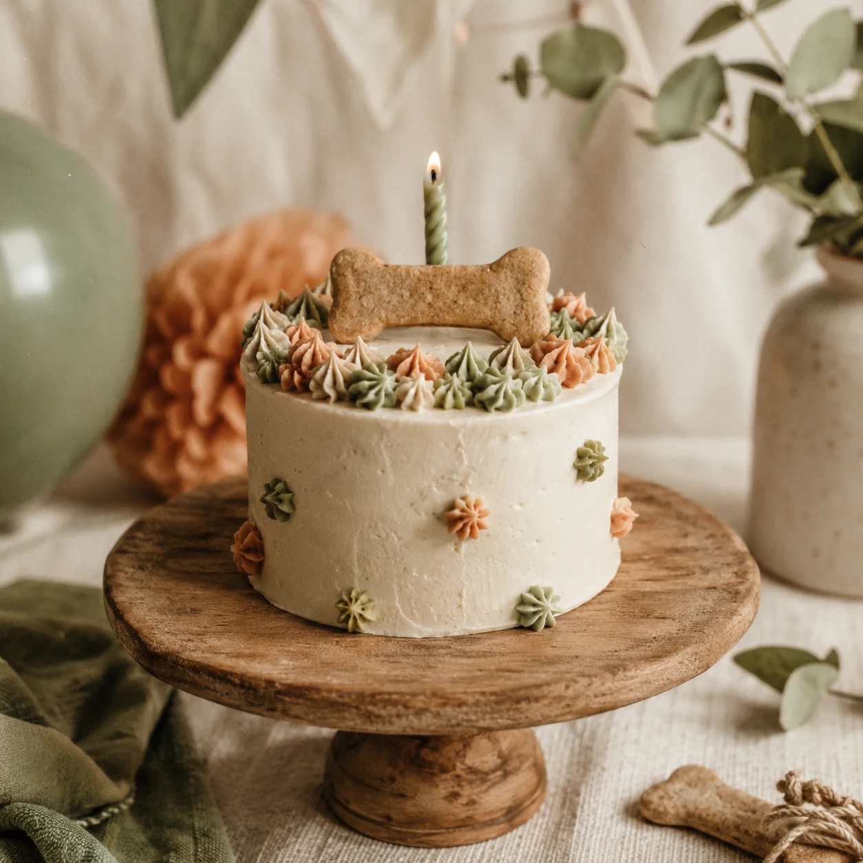 Pastel de cumpleaños casero para perros