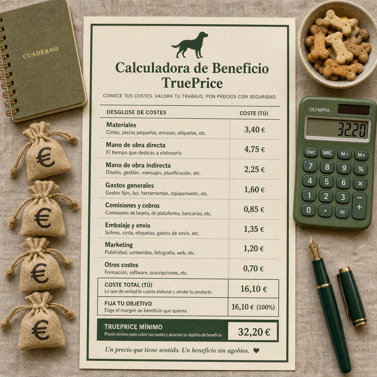 Calculadora de Beneficio TruePrice